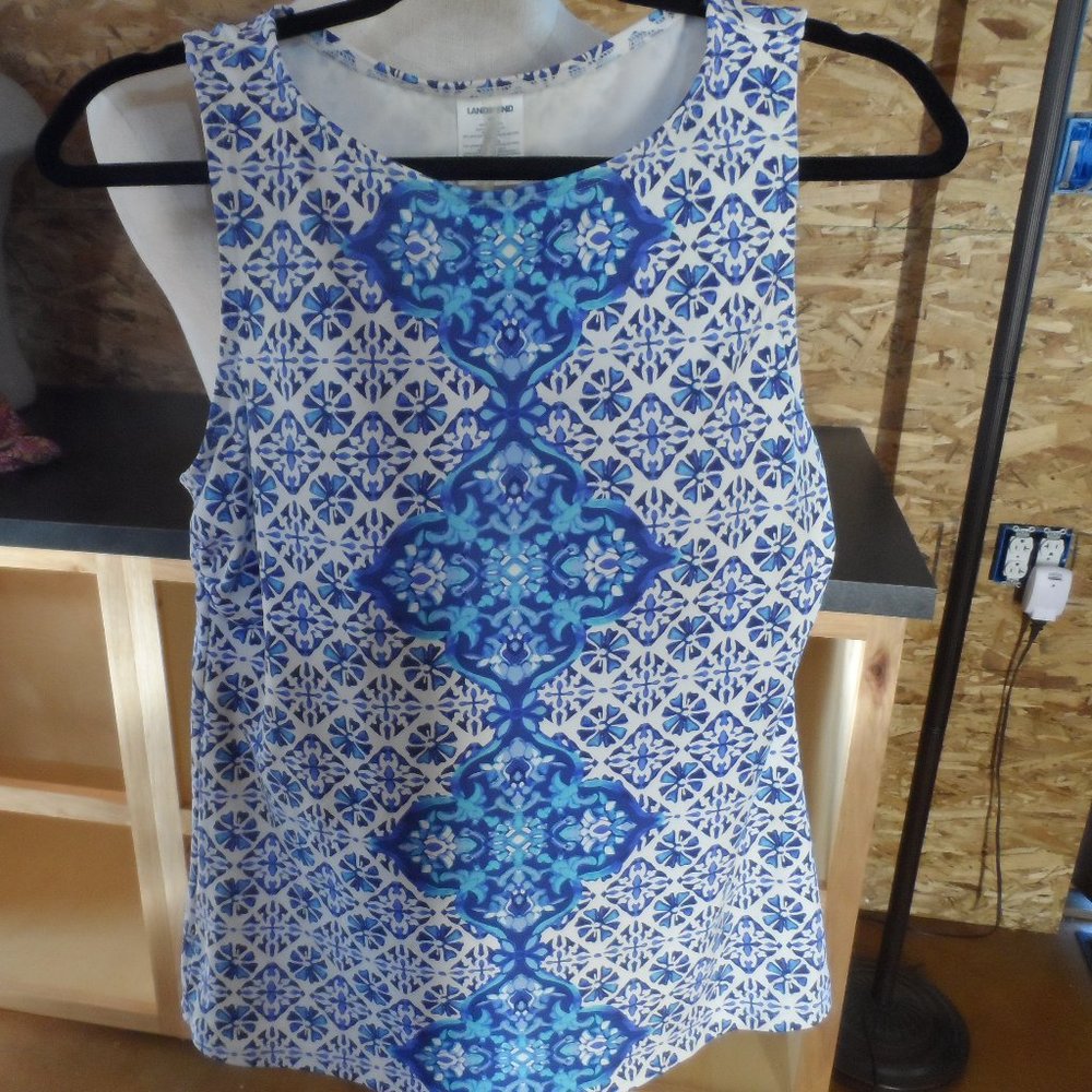 Lands End Tankini Top- Size 8D